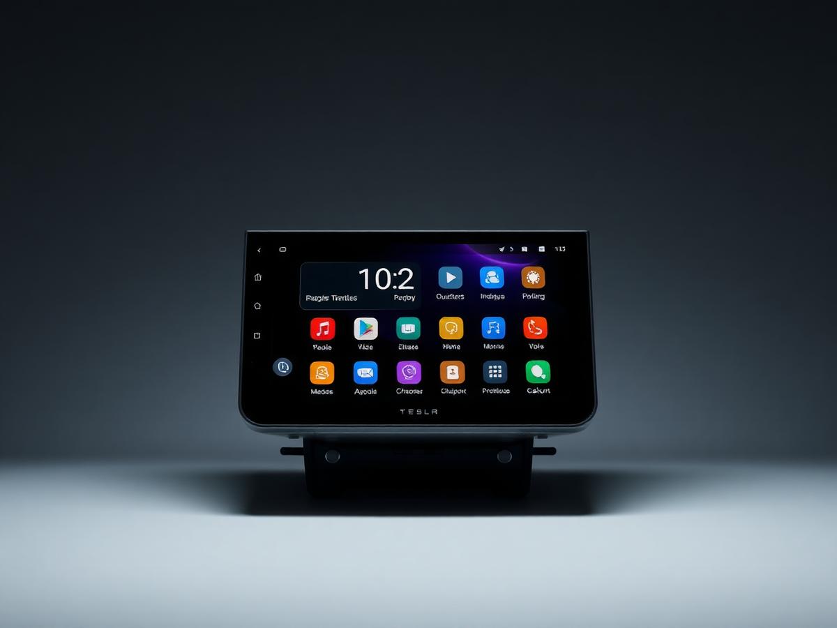 Velký Tesla-style displej Android